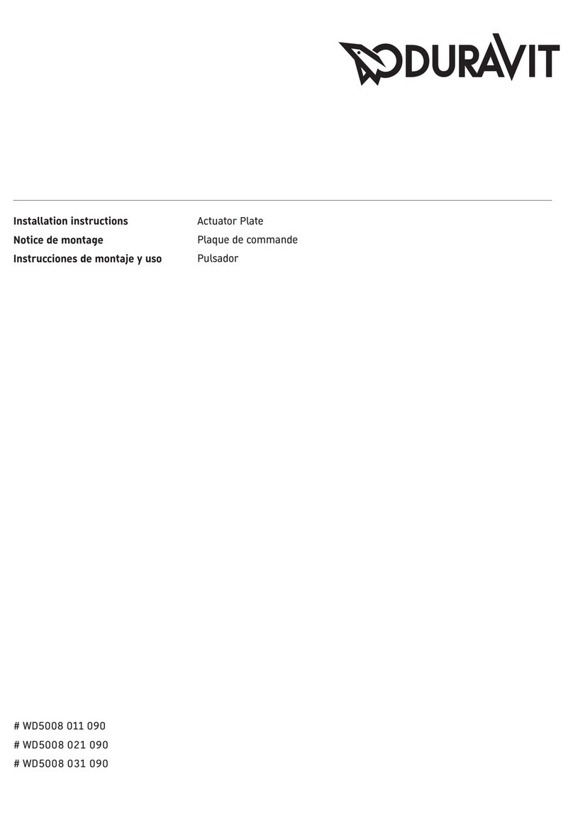 DURAVIT WD5008 011 090 installation instructions