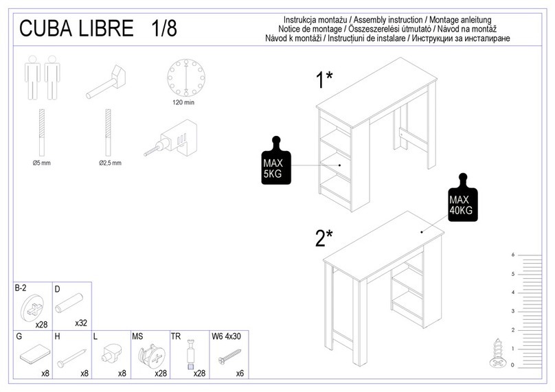 Okay CUBA LIBRE Assembly instruction Okay CUBA LIBRE Assembly instruction