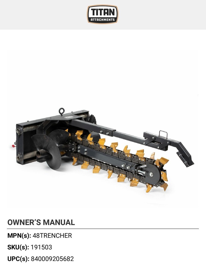Titan Attachments 48TRENCHER User manual