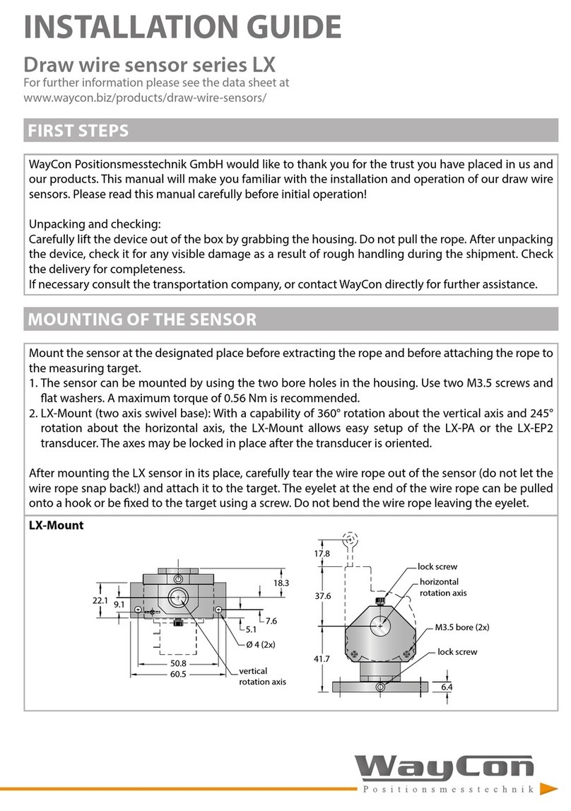 Waycon LX Series installation guide