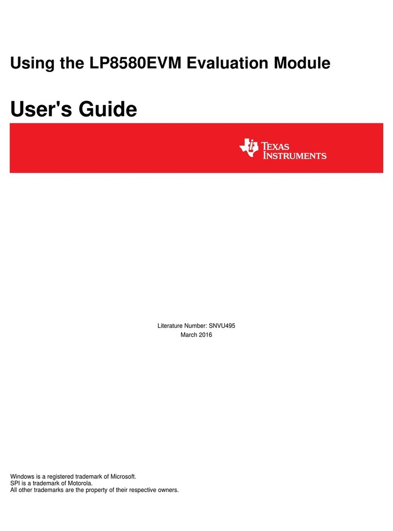 Texas Instruments LP8580EVM User manual