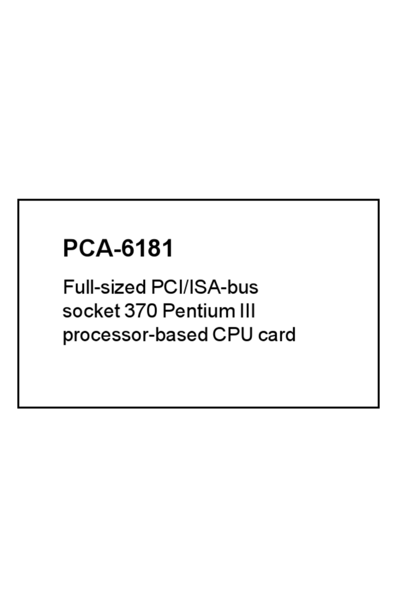 Advantech PCA-6181 manual