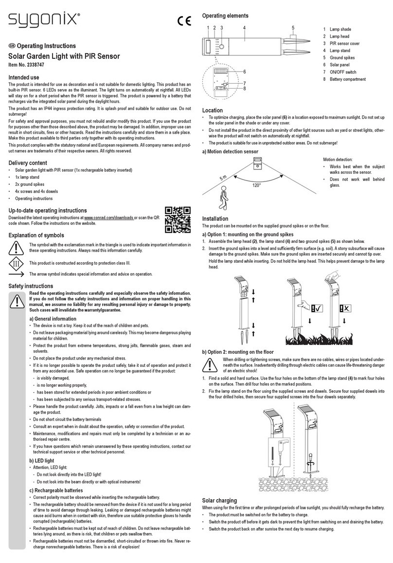 Sygonix 2338747 operating instructions
