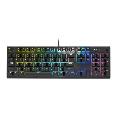 Corsair K60 RGB PRO LOW PROFILE User manual