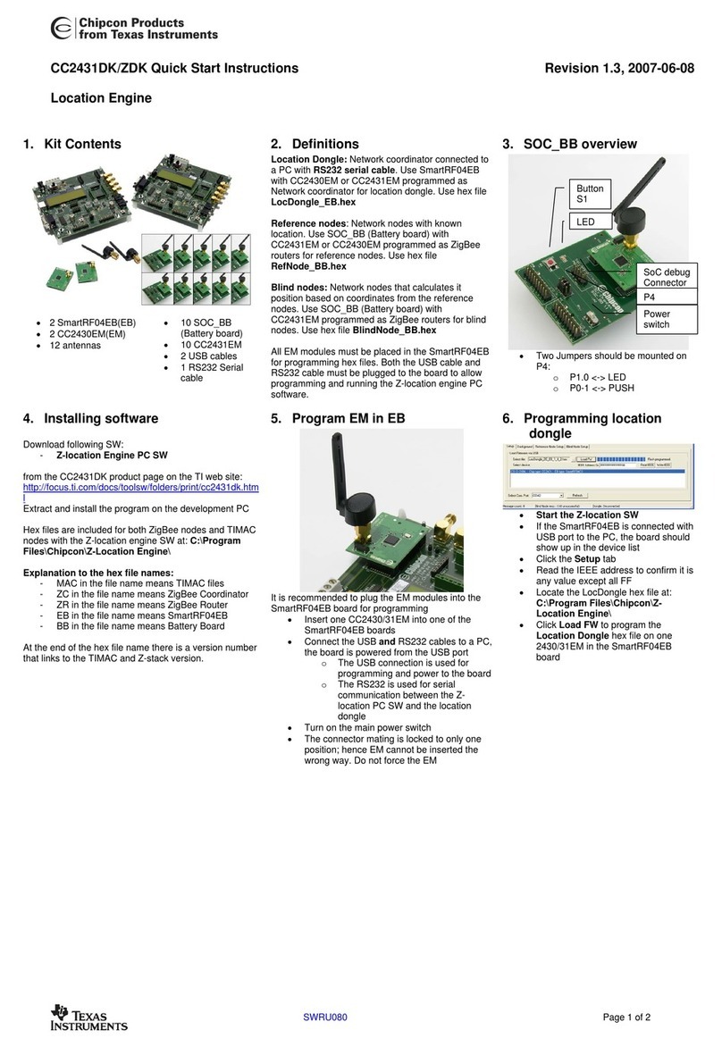 Chipcon CC2431DK Quick start instructions