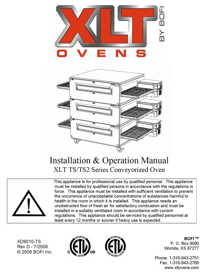 XLT Ovens XLT TS Series User manual