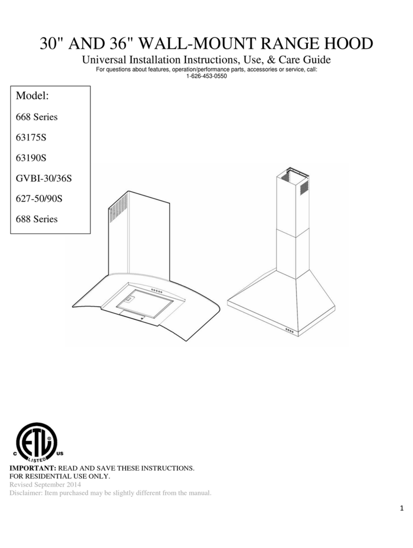Golden Vantage 668 Series Installation instructions; use and care information