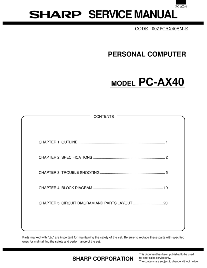 Sharp PC-AX40 User manual Sharp PC-AX40 User manual