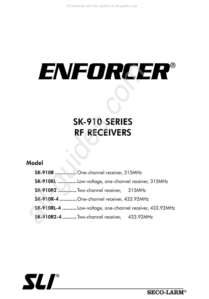 SECO-LARM Enforcer SK-910R Series User manual SECO-LARM Enforcer SK-910R Series User manual
