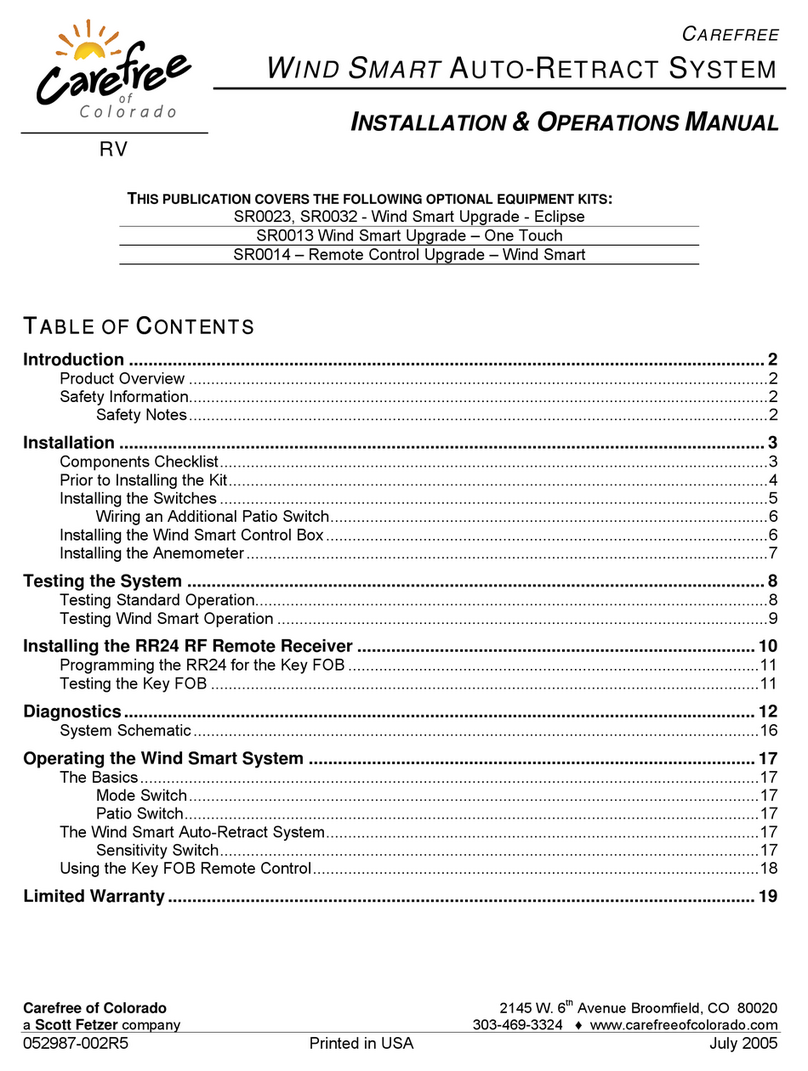 Carefree SR0023 User manual