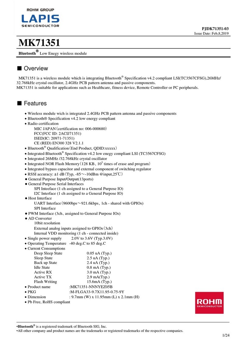 Rohm LAPIS MK71351 manual