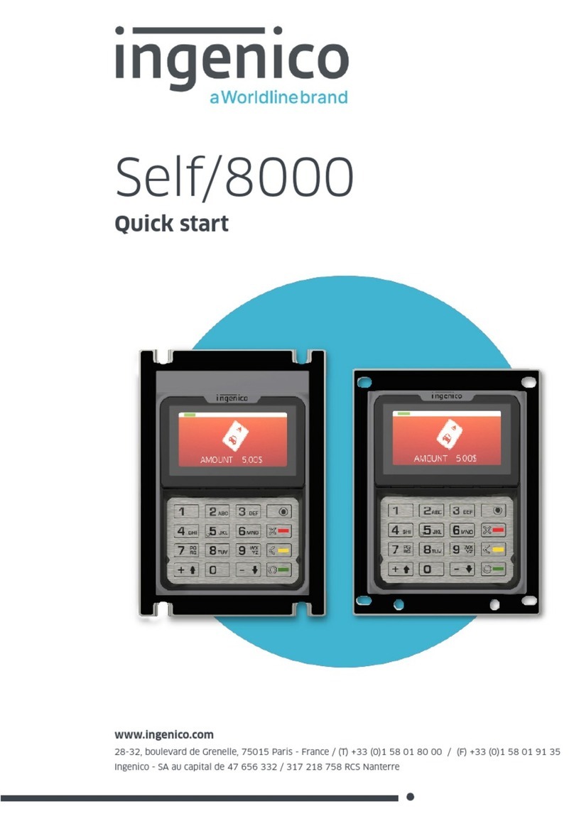 Ingenico group Self/8000 quick start