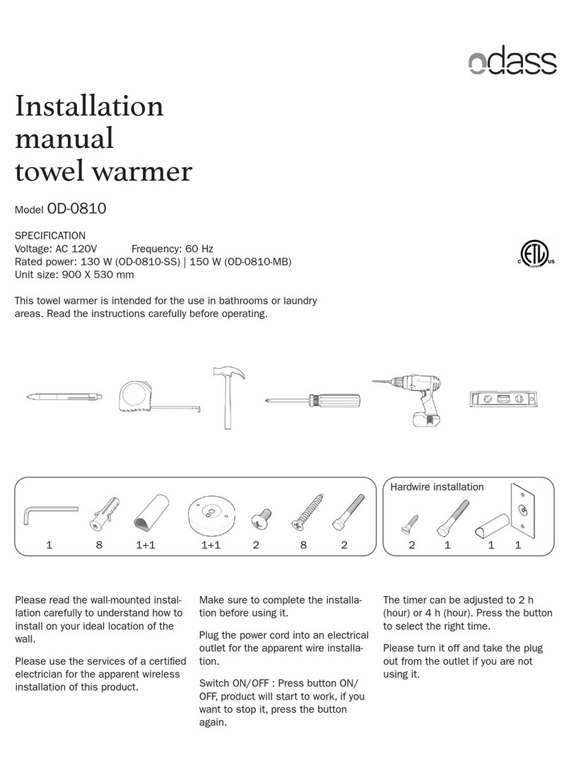 odass OD-0810 installation manual