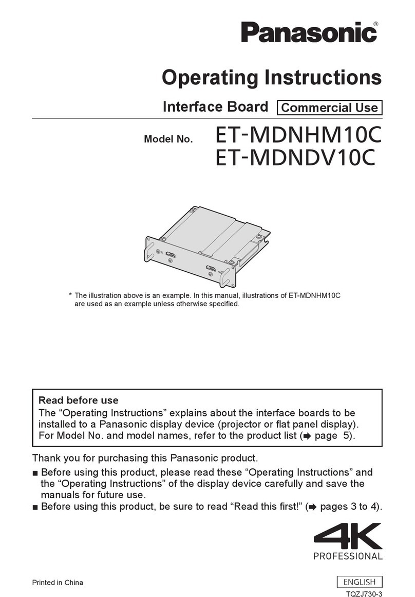 Panasonic ET-MDNHM10C operating instructions Panasonic ET-MDNHM10C operating instructions