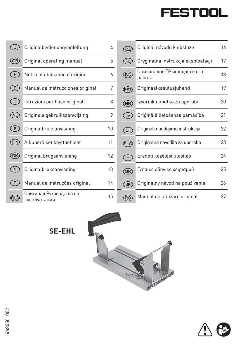 Festool SE-EHL Quick start guide