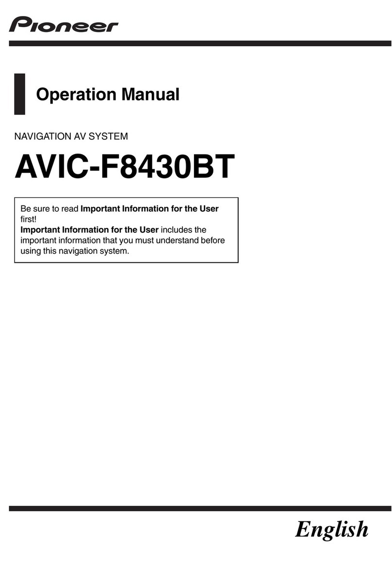 Pioneer AVIC-F8430BT User manual