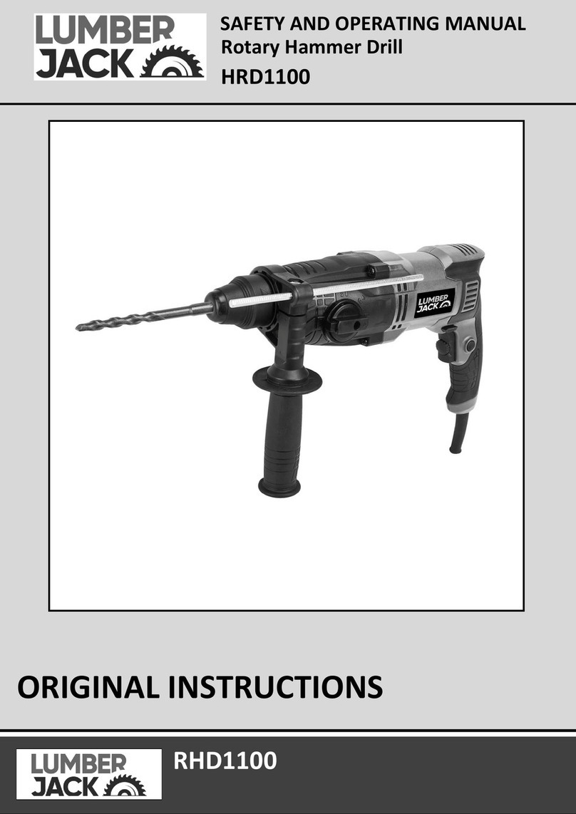 Lumberjack RHD1100 Safety and operating manual