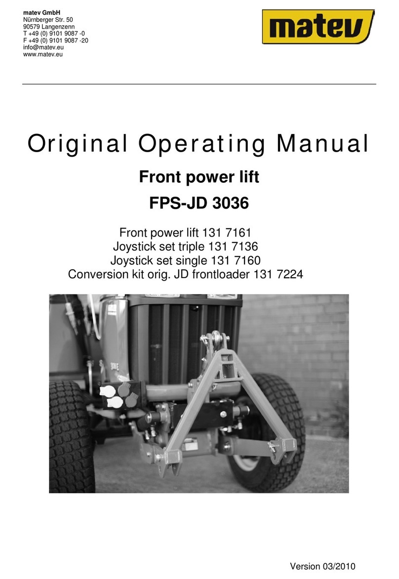 matev FPS-JD 3036 Installation instructions