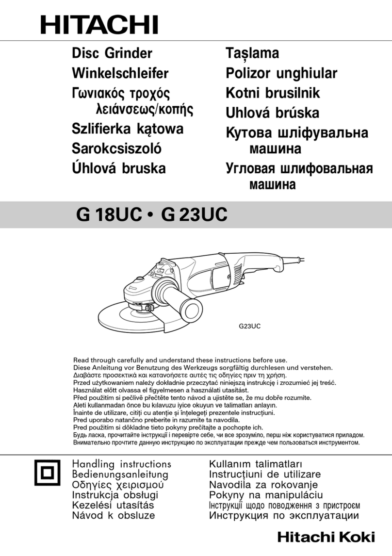 Hitachi G 18UC User manual