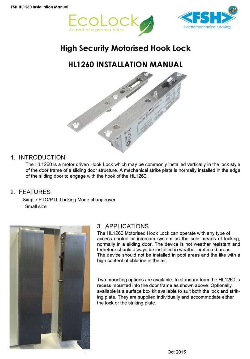 FSH EcoLock HL1260 installation manual