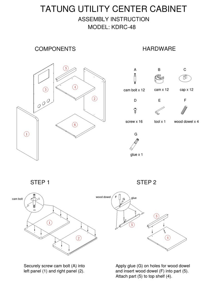 Tatung KDRC-48 Assembly instruction