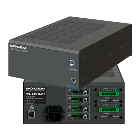 Bogen NQ-A4060-G2 User manual Bogen NQ-A4060-G2 User manual