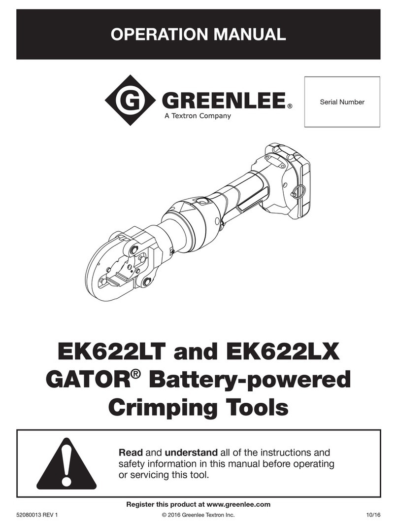 Textron Greenlee EK622LT User manual