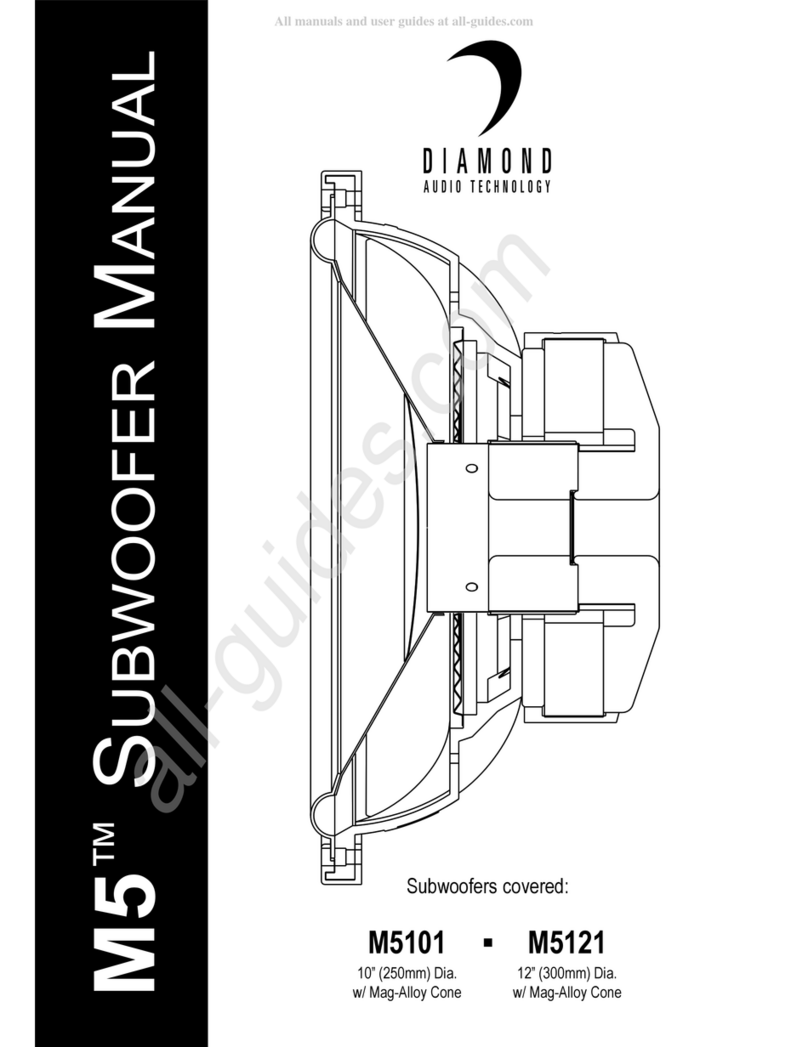 Diamond Audio Technology M5101 manual