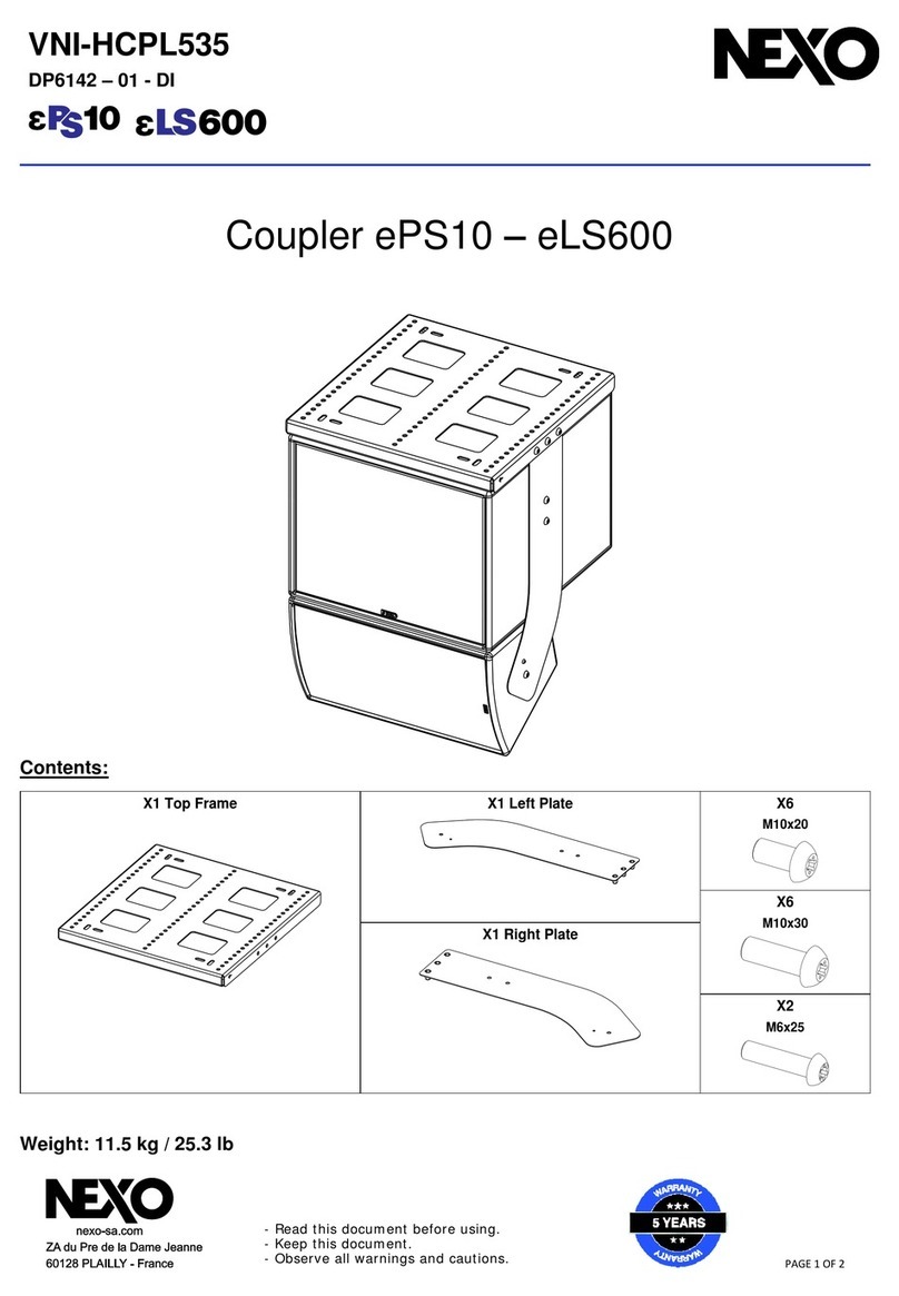 Nexo ePS10 User manual