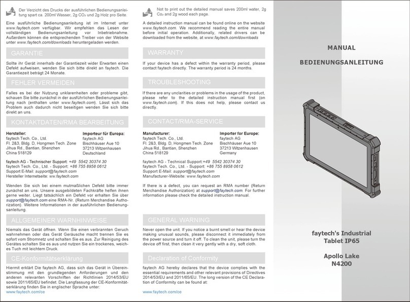 Faytech N4200 User manual