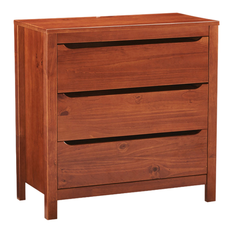 fantastic furniture Cooper Lowboy 3 Drawer manual