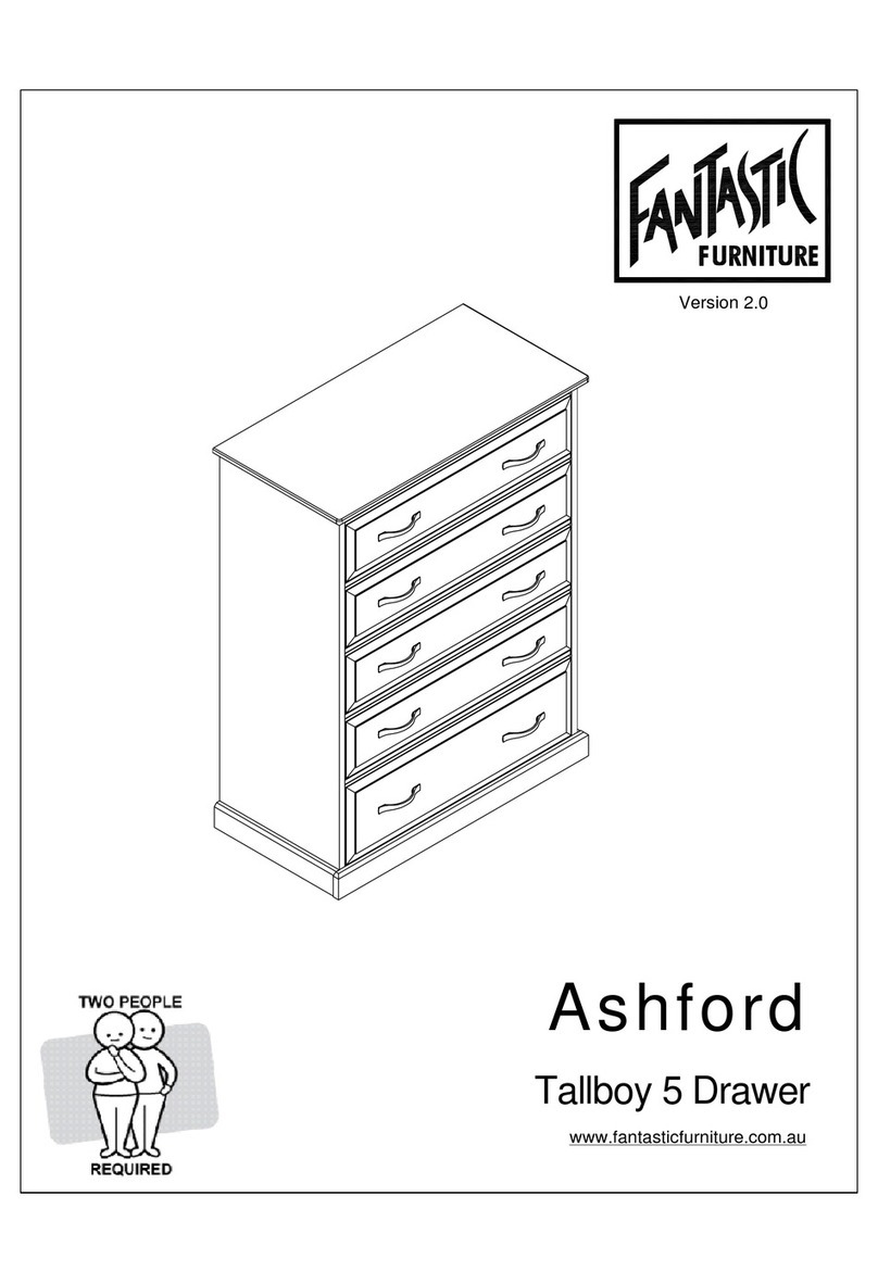fantastic furniture Ashford Tallboy 5 Drawer manual