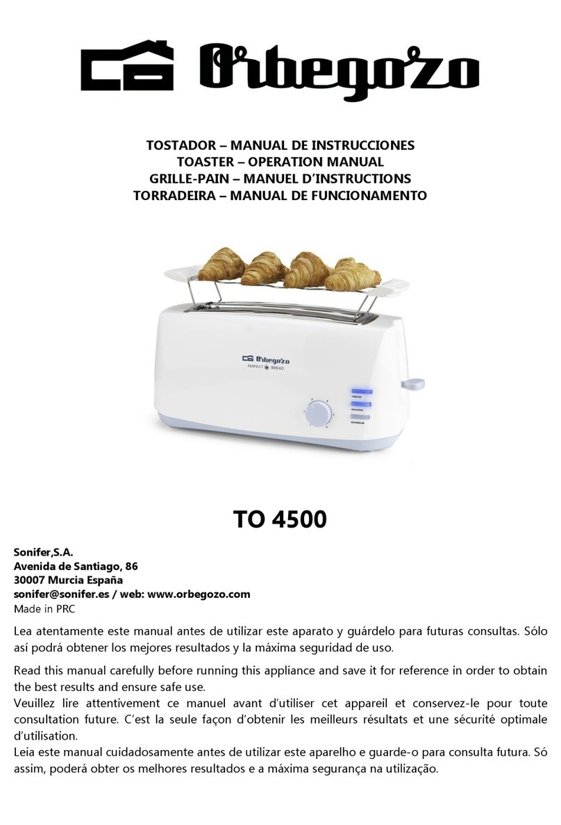 Orbegozo TO 4500 User manual