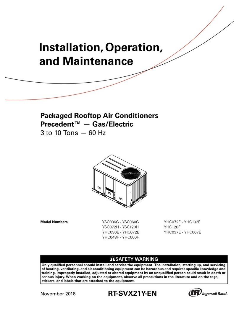 Ingersoll-Rand YSC036G Installation and operating instructions Ingersoll-Rand YSC036G Installation and operating instructions