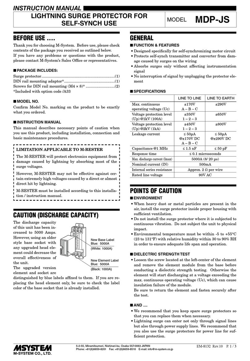 M-system MDP-JS User manual