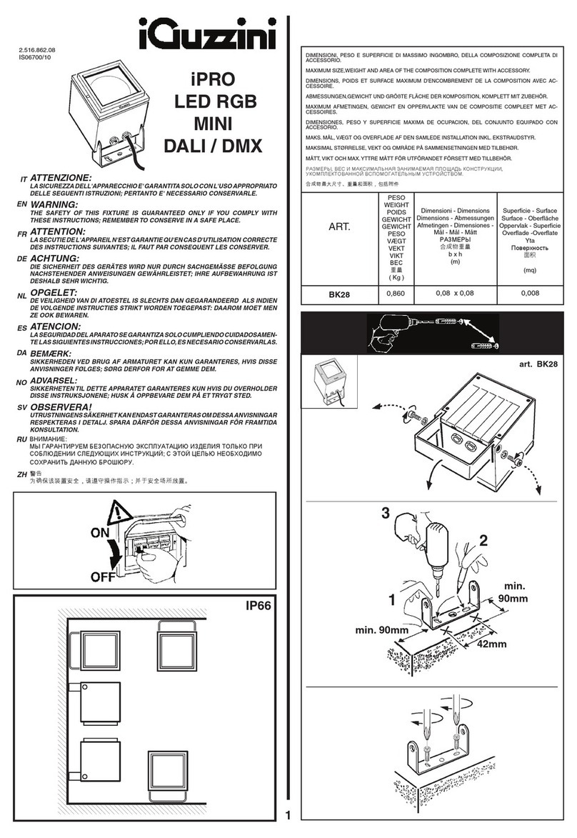 iGuzzini iPRO BK28 instruction sheet