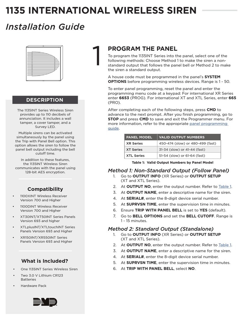 DMP Electronics 1135INT Series User manual