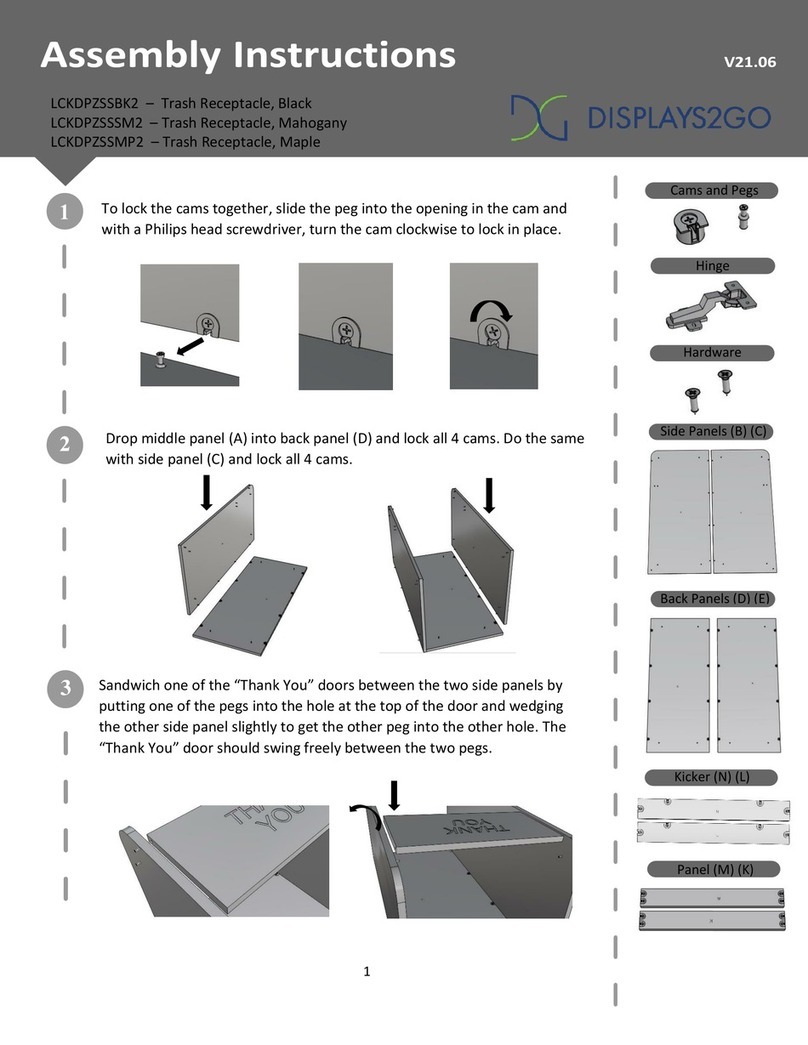 Displays2go LCKDPZSSBK2 User manual Displays2go LCKDPZSSBK2 User manual