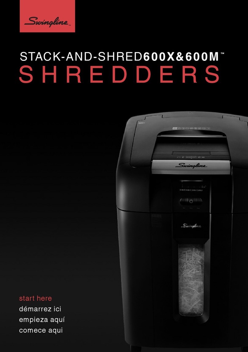Swingline Stack-And-Shred 600X User manual