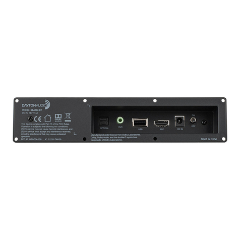 DaytonAudio SBA302-BT User manual