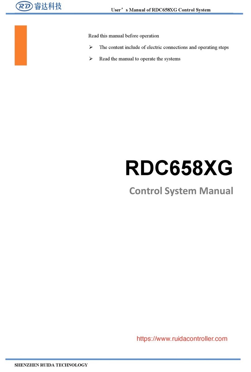 Ruida Technology RDC658XG User manual
