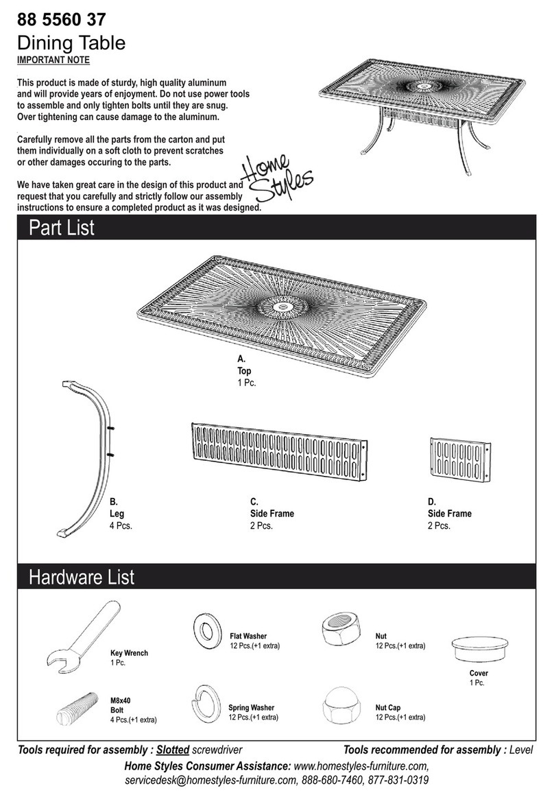 Home Styles 88 5560 37 quick start guide
