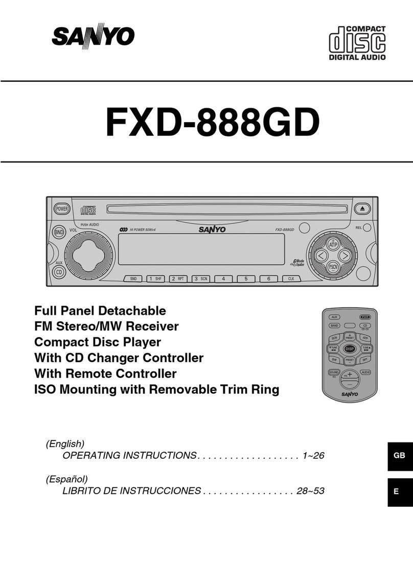 Sanyo FXD-888GD User manual Sanyo FXD-888GD User manual