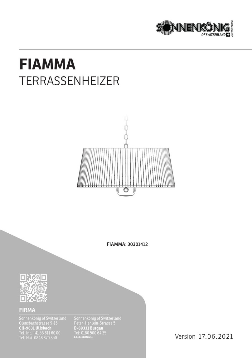 Sonnenkonig PATIO HEATER manual