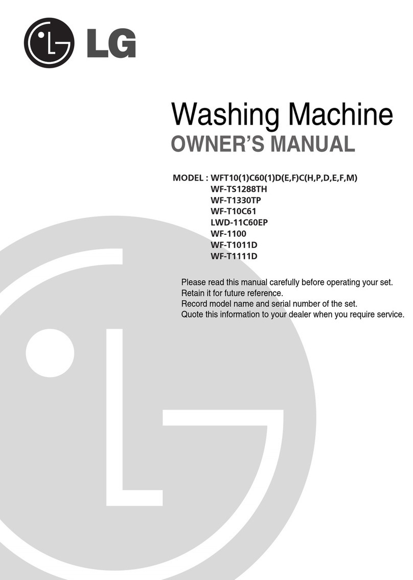 LG WFT101C60 Series User manual