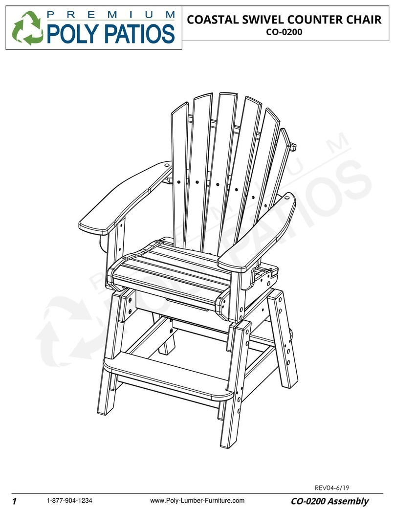 Premium Poly Patios Breezesta CO-0200 Assembly Premium Poly Patios Breezesta CO-0200 Assembly