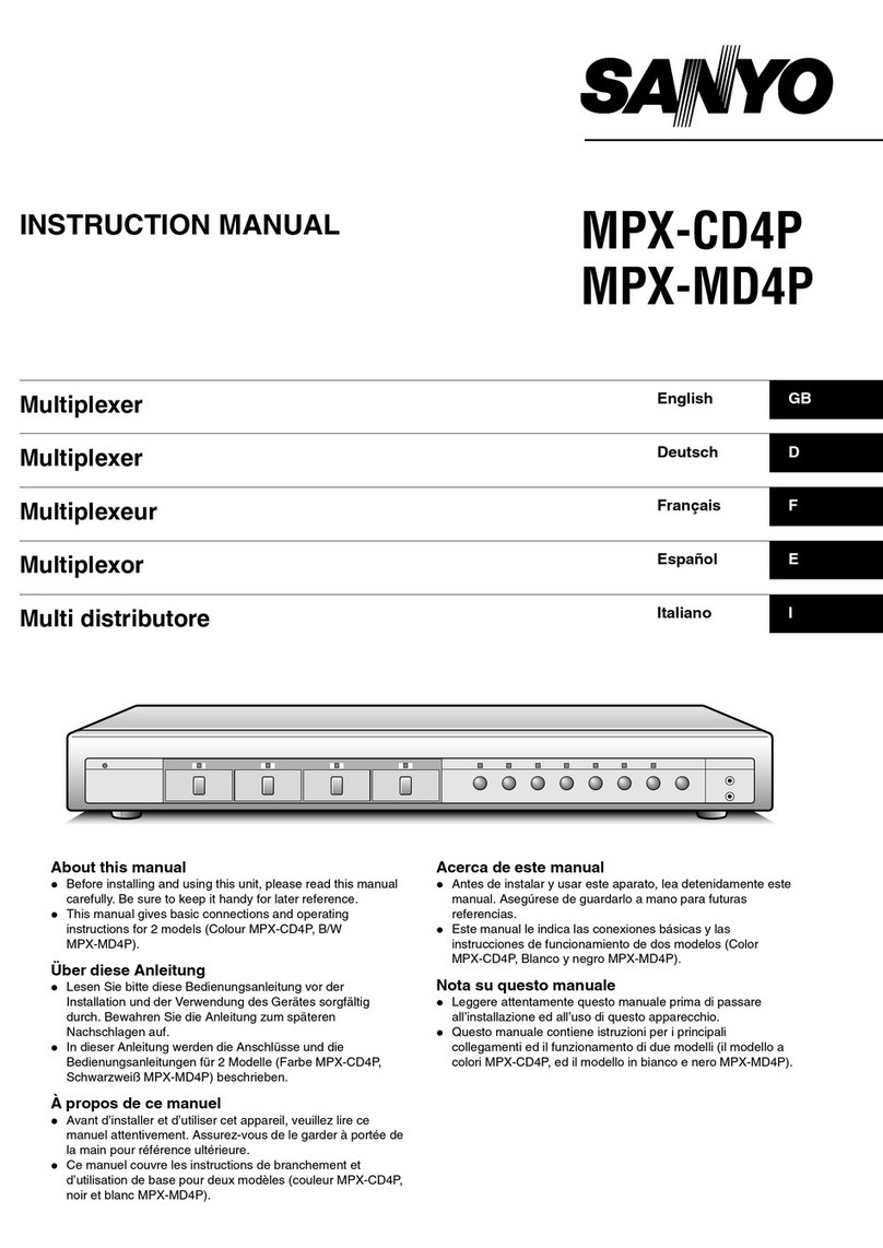 Sanyo MPX-CD4P instruction manual