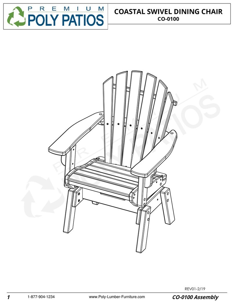 Premium Poly Patios Breezesta CO-0100 Assembly Premium Poly Patios Breezesta CO-0100 Assembly