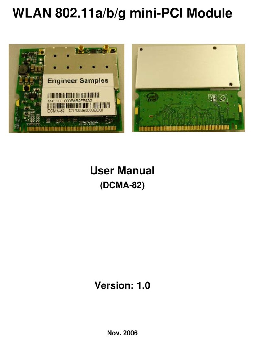 Wistron NeWeb DCMA82 User manual