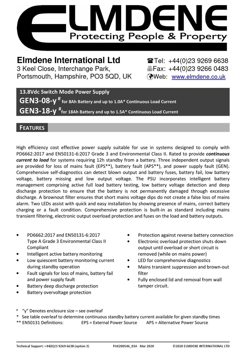 Elmdene GEN3-08-y manual